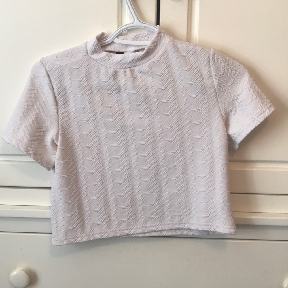 White crop top